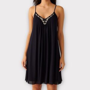 Express Women’s Dress XS Beaded Mini Boho Swingy Flowy Feminine Whimsical Fairy